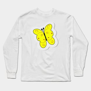 Butterfly. Insect. Summer. Ease. Live nature. Bright logo. Animal world. Long Sleeve T-Shirt